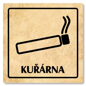 Kuřárna, 100x100mm, pergamen, Arizona